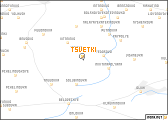 map of Tsvetki