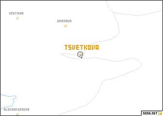map of Tsvetkova