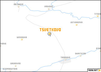 map of Tsvetkovo