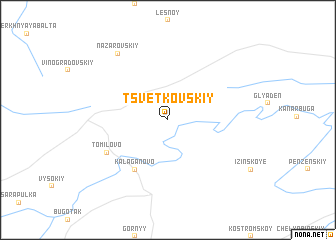 map of Tsvetkovskiy