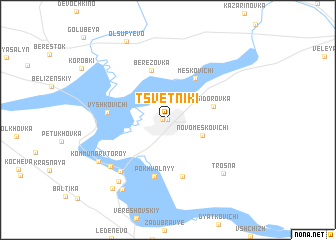 map of Tsvetniki