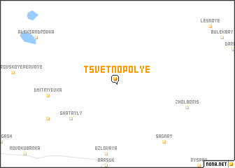 map of Tsvetnopol\