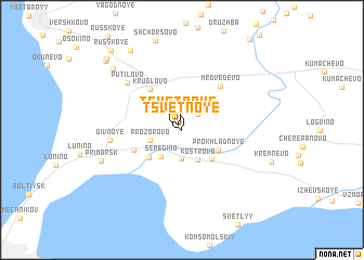 map of Tsvetnoye