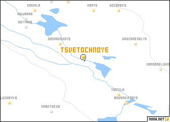 map of Tsvetochnoye