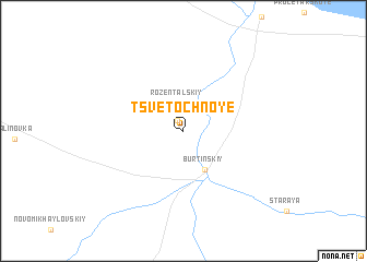 map of Tsvetochnoye