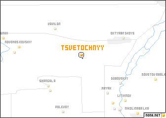 map of Tsvetochnyy