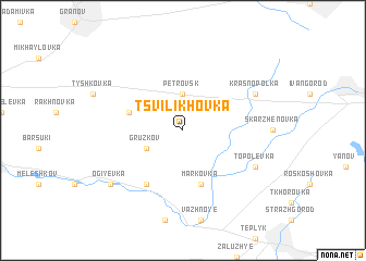 map of Tsvilikhovka