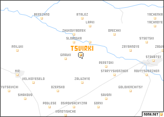 map of Tsʼvirki