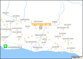 map of Tsvyndyrta