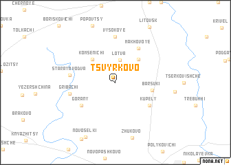 map of Tsvyrkovo