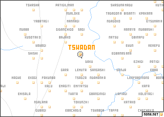 map of Tswadan