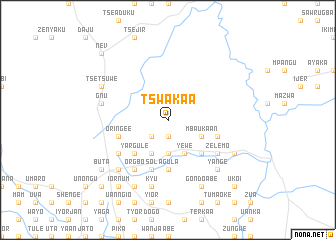 map of Tswakaa