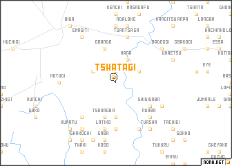 map of Tswatagi