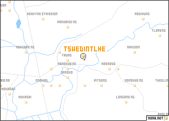 map of Tswedintlhe