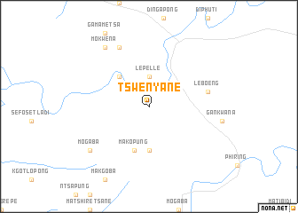 map of Tswenyane