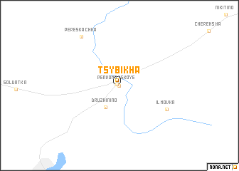 map of Tsybikha