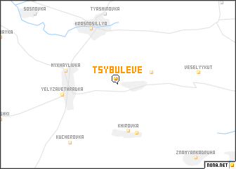 map of Tsybuleve