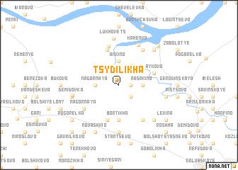 map of Tsydilikha