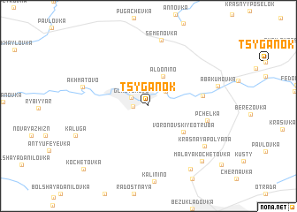 map of Tsyganok