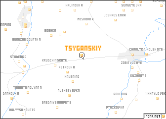 map of Tsyganskiy