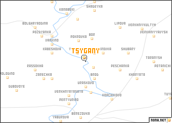 map of Tsygany