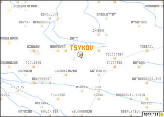 map of Tsykov