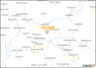 map of Tsynka