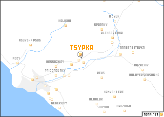 map of Tsypka