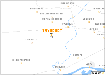 map of Tsyurupy