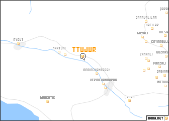 map of Tʼtʼujur
