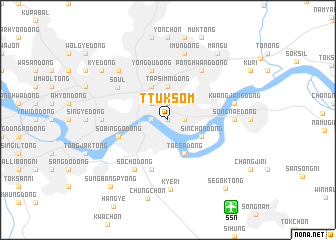 map of Ttuksŏm