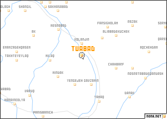 map of Tūābād