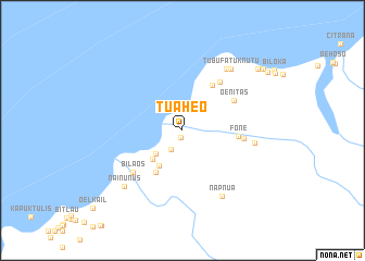 map of Tuaheo