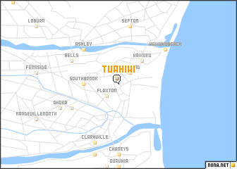 map of Tuahiwi