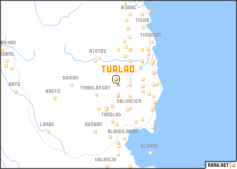 map of Tualao