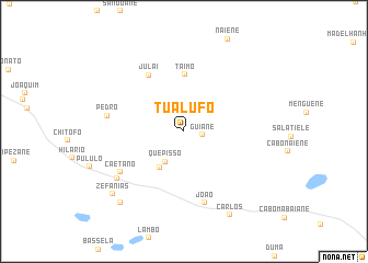 map of Tuálufo