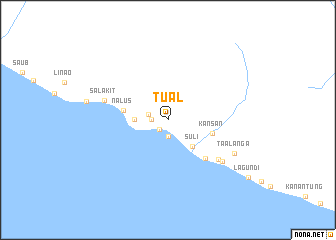 map of Tual