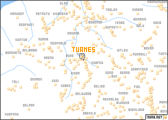 map of Tuames