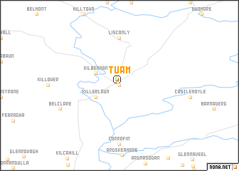 map of Tuam