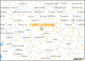 map of Tuancle Arriba