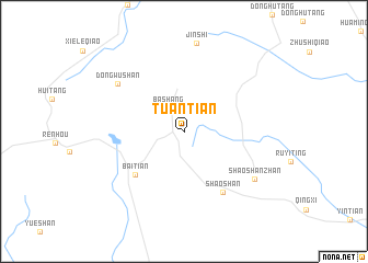 map of Tuantian