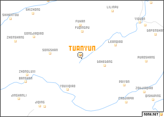 map of Tuanyun