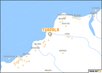 map of Tuapala