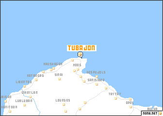 map of Tubajon