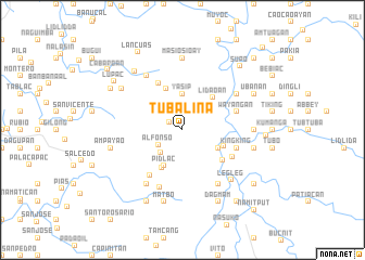 map of Tubalina