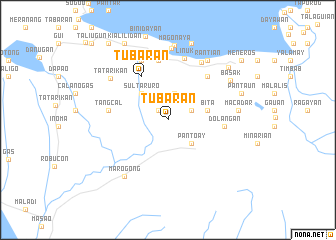 map of Tubaran