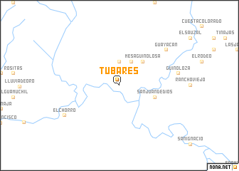 map of Tubares