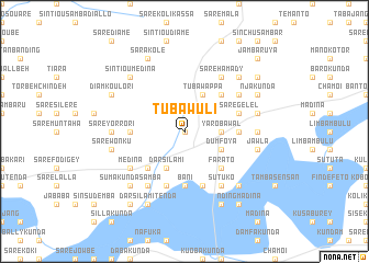 map of Tuba-Wuli