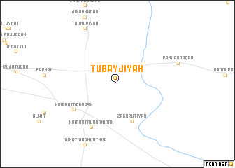 map of Ţubayjīyah