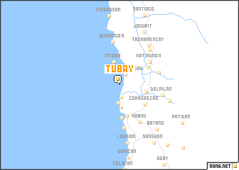 map of Tubay